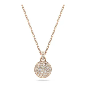 Swarovski Part of the Sublima Collection Women's Meteor Pendant with Snow Pavé of Clear Round-Cut Crystals in a Rose Gold-Tone Finished Setting Sublima Pendant Necklace - 5683450