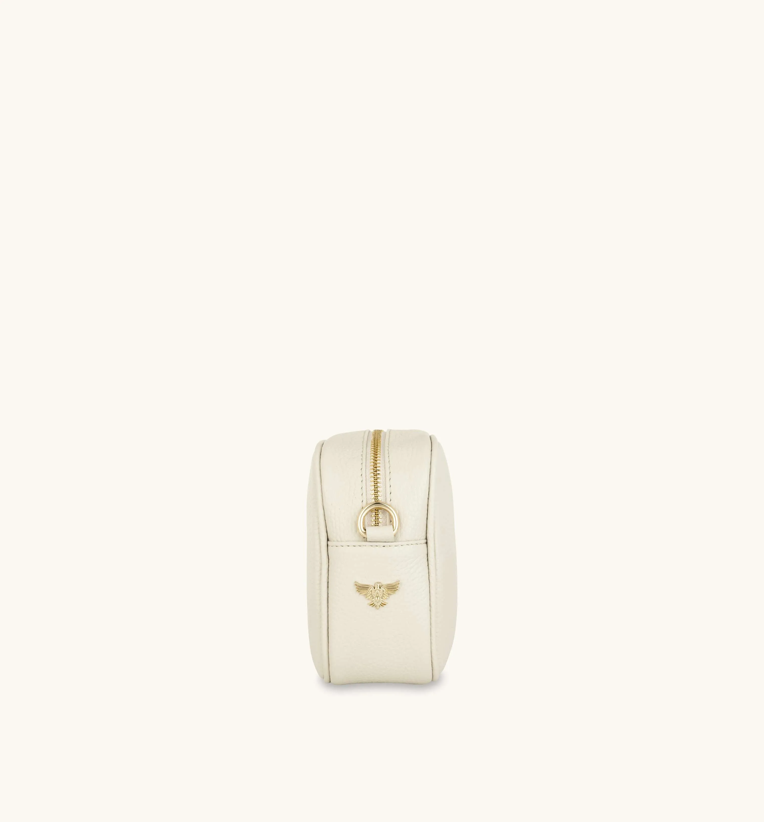 The Tassel Stone Leather Crossbody Bag With Lemon Cheetah Strap