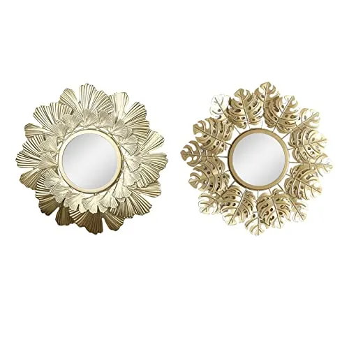 TOG Modern Decorative Wall Mirrors Wall Art for Hallway Bedroom Decoration Ginkgo Leaf'|Home & Garden| Home Decor| Mirrors'