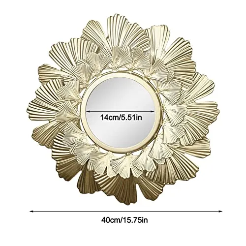 TOG Modern Decorative Wall Mirrors Wall Art for Hallway Bedroom Decoration Ginkgo Leaf'|Home & Garden| Home Decor| Mirrors'