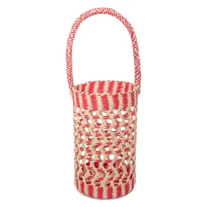 Toquilla Straw Basket Purse and Bottle Bag