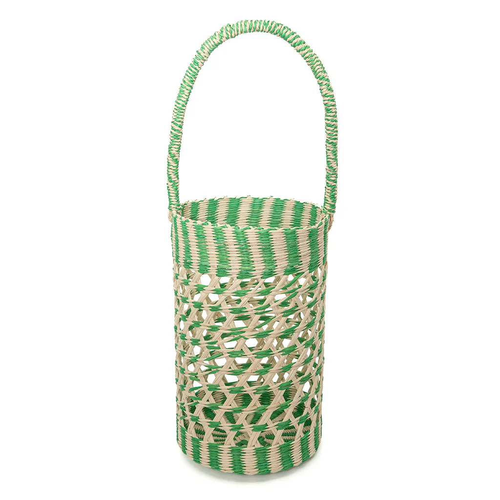 Toquilla Straw Basket Purse and Bottle Bag