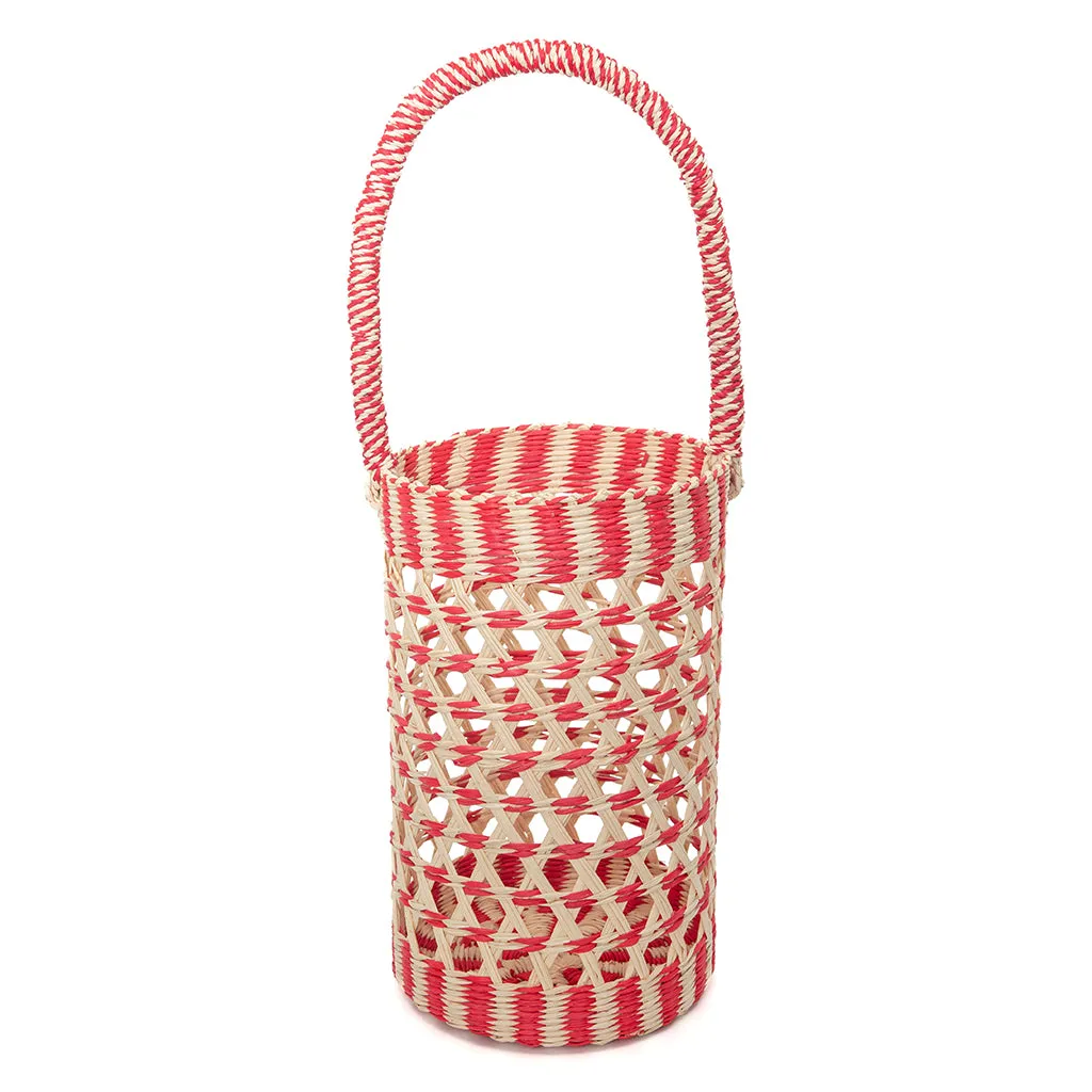 Toquilla Straw Basket Purse and Bottle Bag