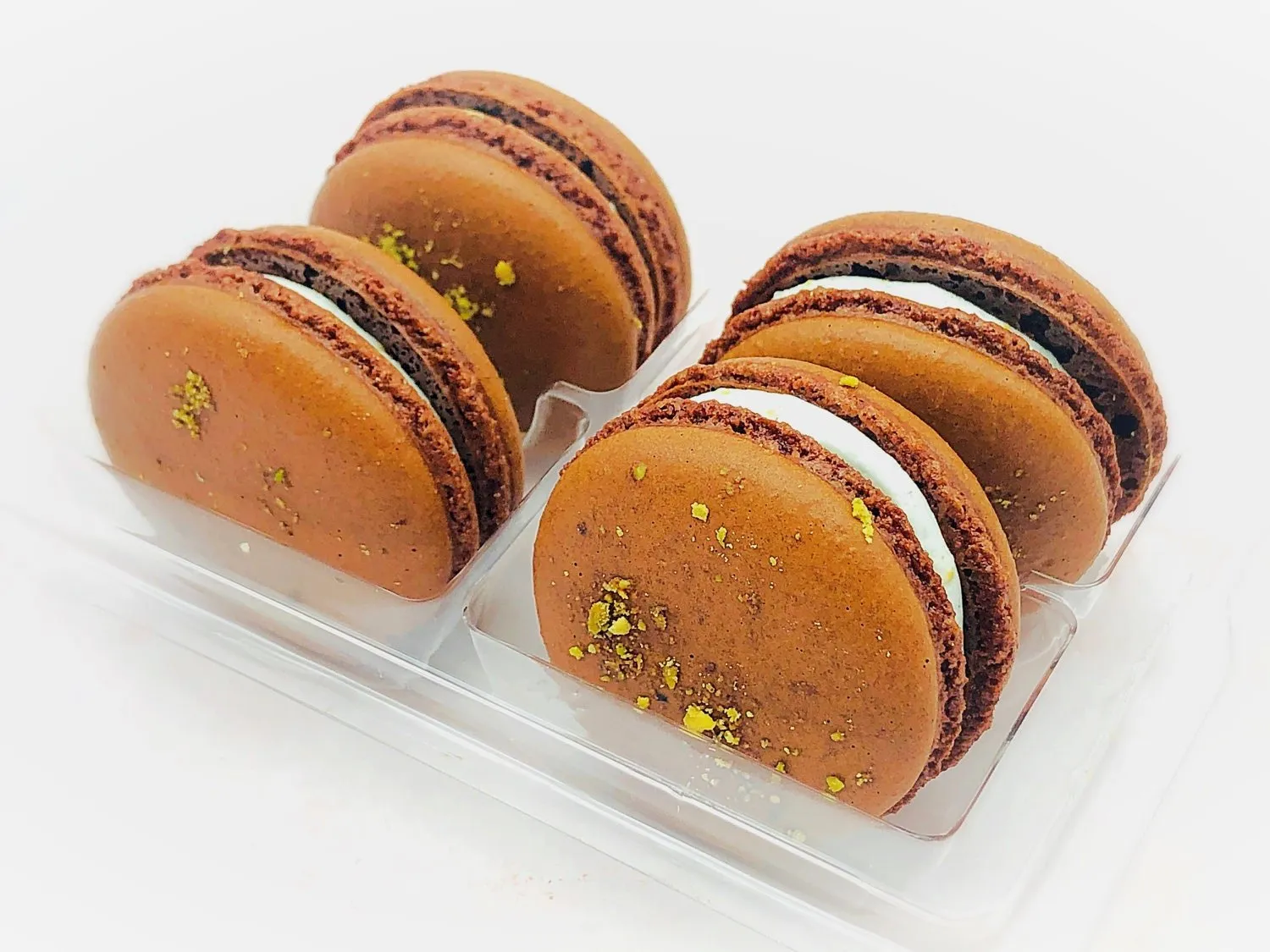 Vegan Hazelnut Pistachio Macarons