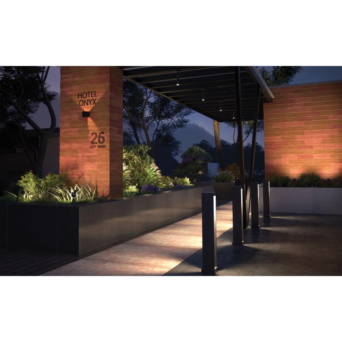 Vex 5 In. LED Outdoor Wall Sconce 2700K Black Finish