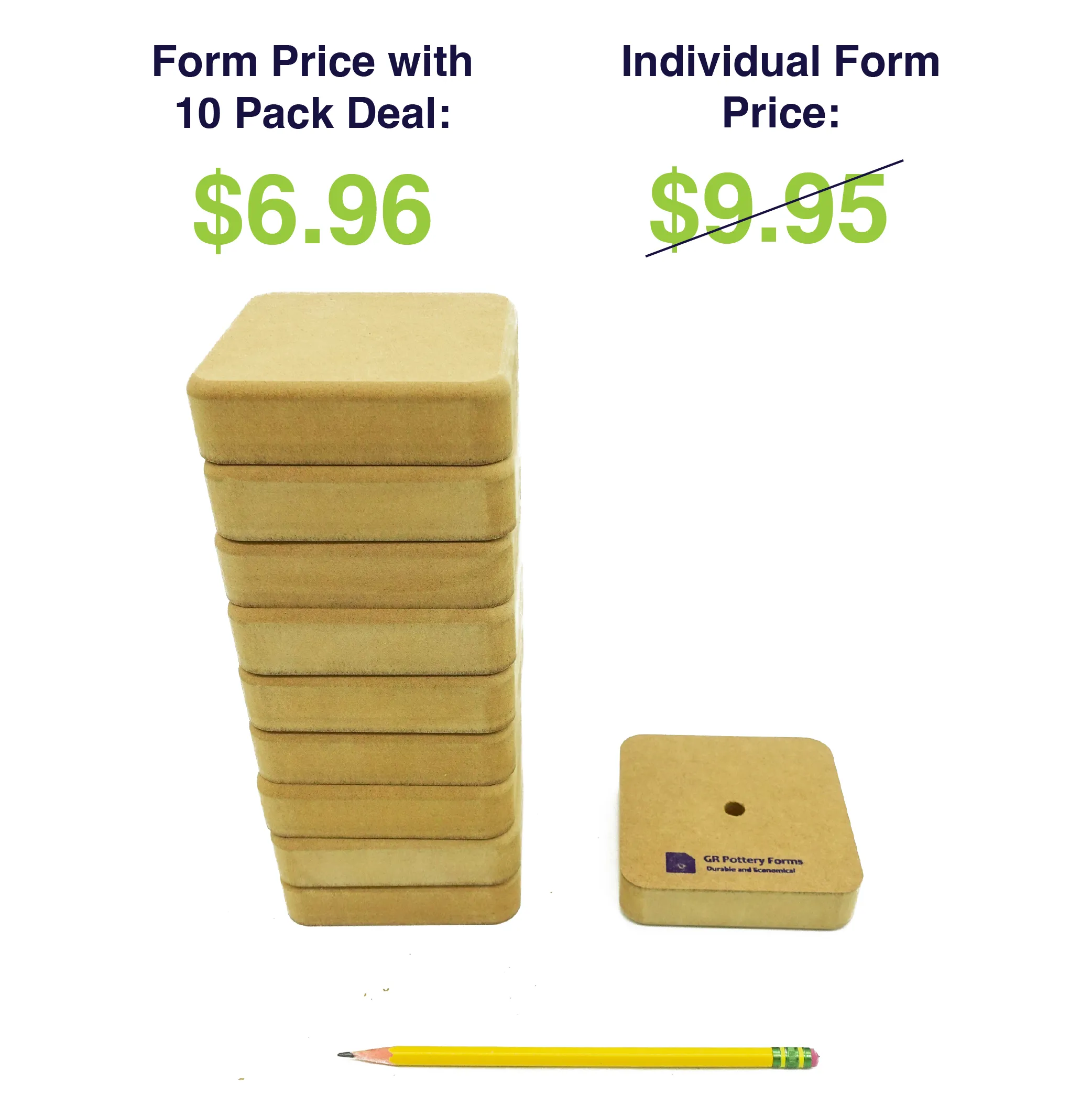 Wallie Square - 4" (10 Pack)