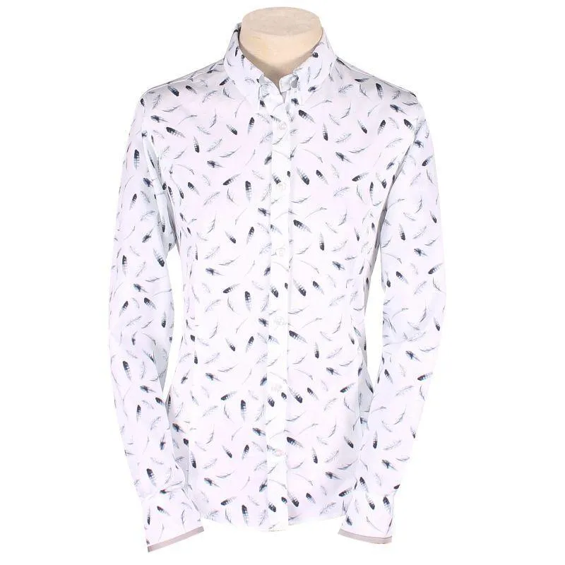 William Powell Ladies Feathers Shirt - White
