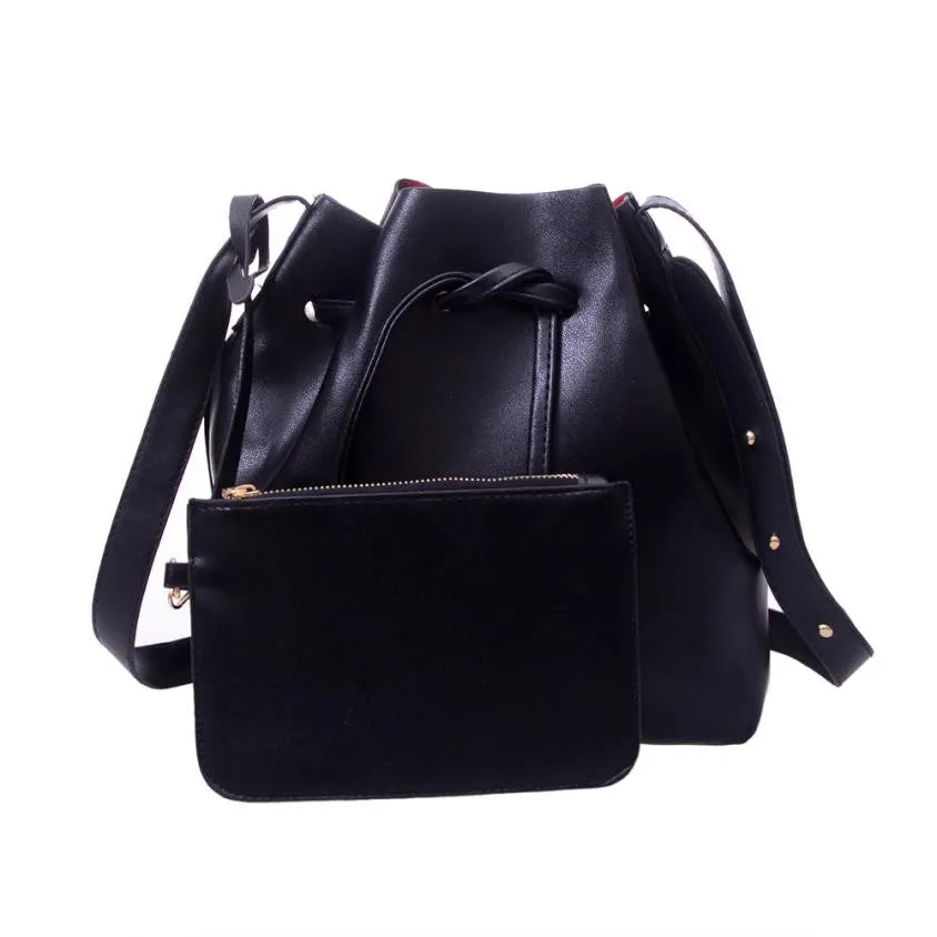 Women Bucket Bag Drawstring bag Royal Lady Cross Shoulder Bag Women's Messenger  Handbag bolsa feminina para mujer#30