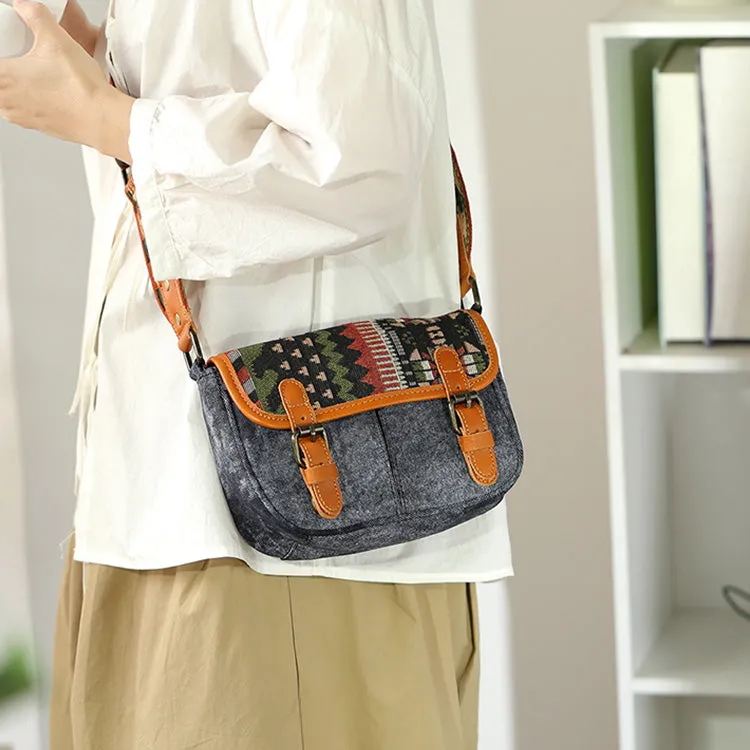 Women's Crossbody Messenger Bag Canvas Shoulder Bag