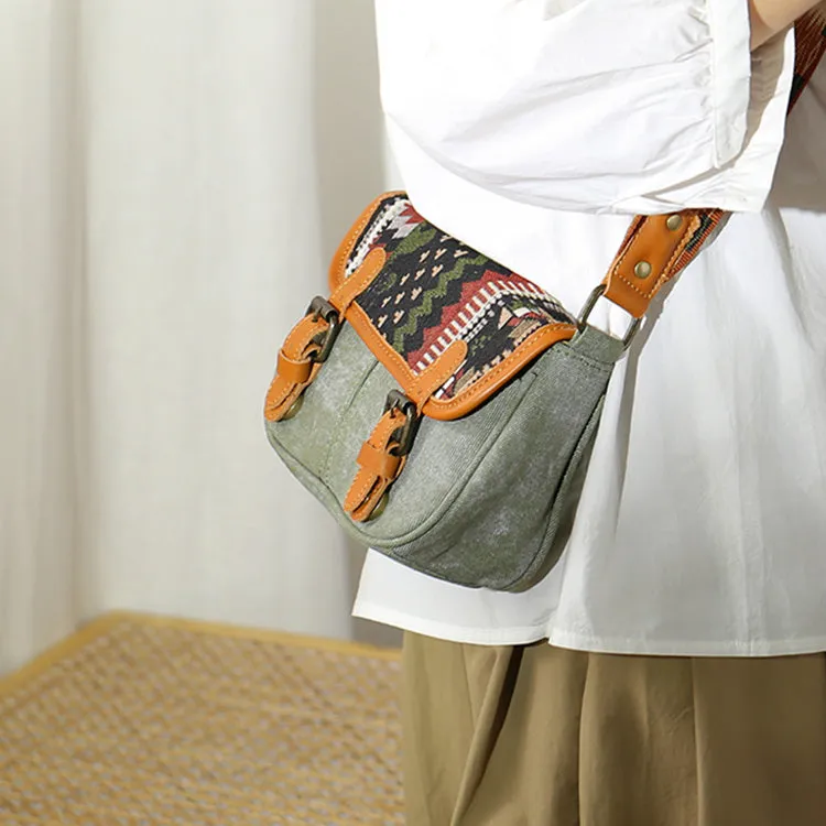 Women's Crossbody Messenger Bag Canvas Shoulder Bag