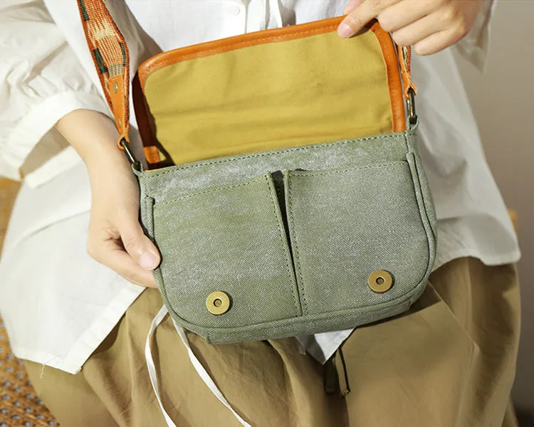 Women's Crossbody Messenger Bag Canvas Shoulder Bag
