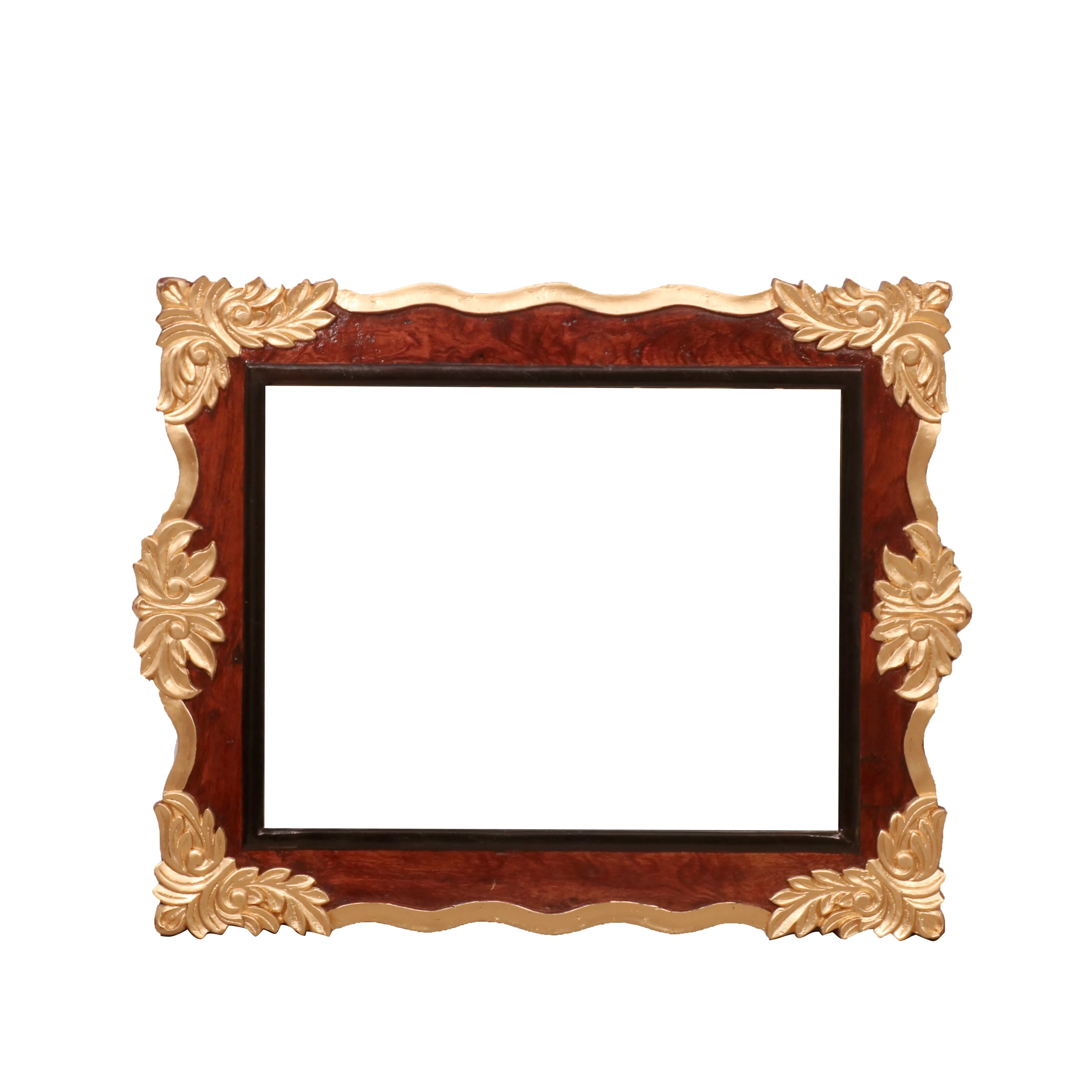 Wooden Square Mirror (golden)