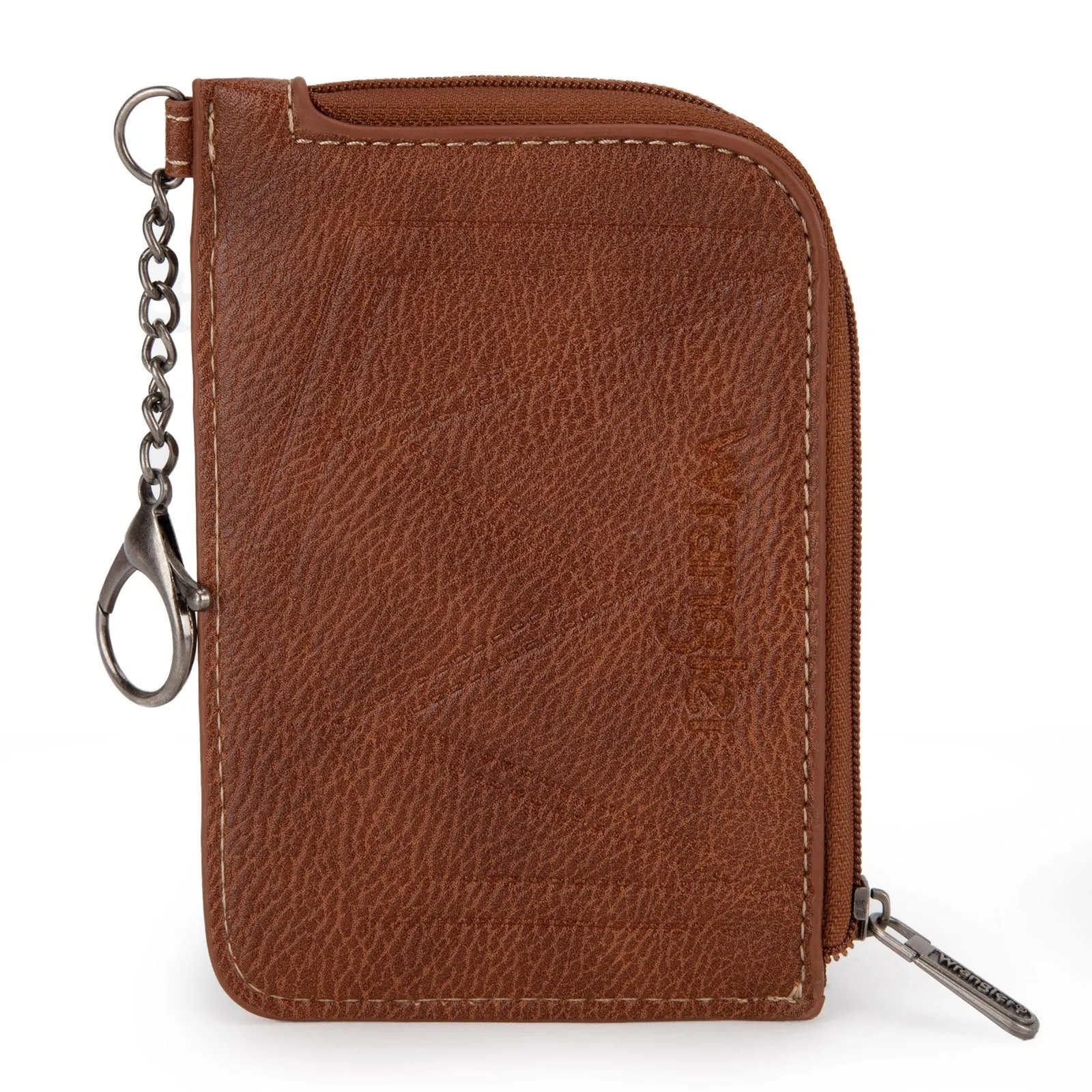 Wrangler Southwestern Art Print Mini Zip Card Case Tan